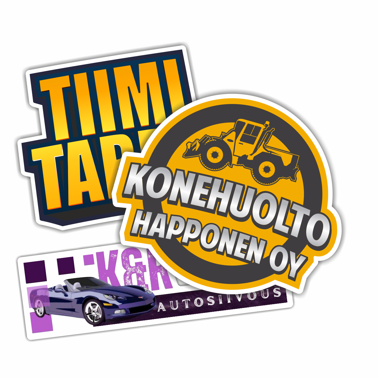 Muotoonleikattu tarra